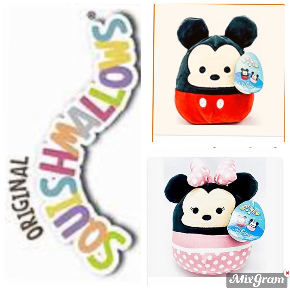 Squishmallow   Disney Mickey and Minnie Mouse 5” collectibles
